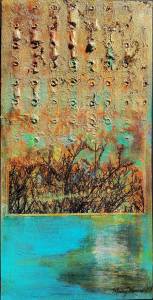 Mary Marshs collage, Ascending