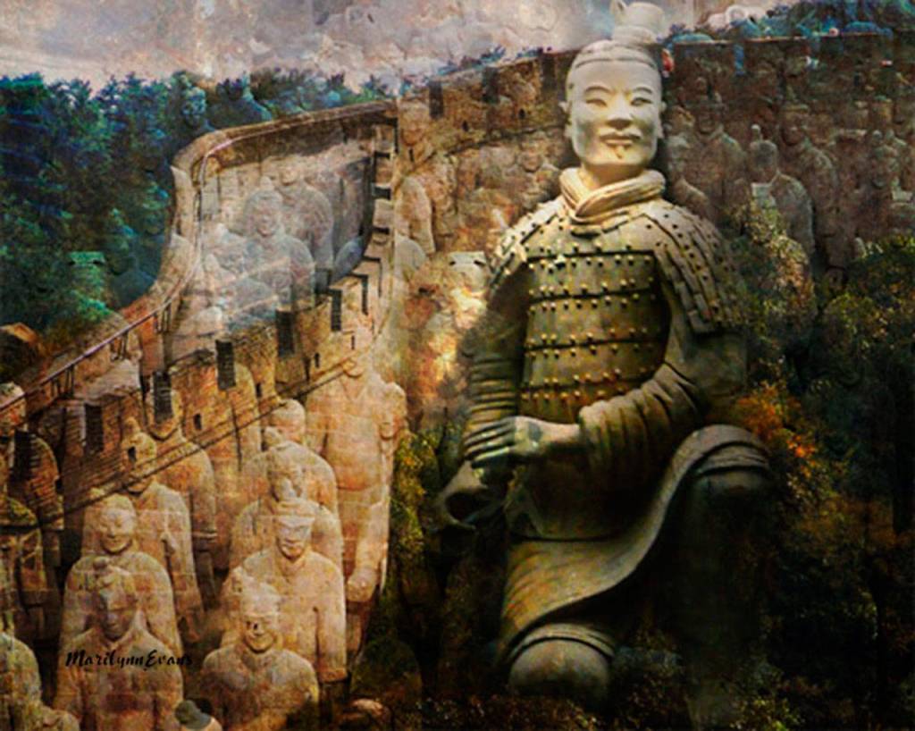 March of Terra Cotta Warriors by Marilynn Evans