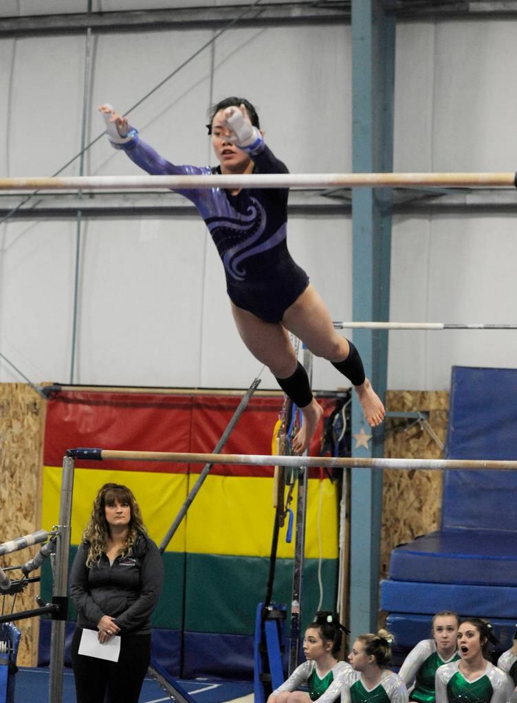 Tumbling together: Trio of Sequim athletes find solidarity, success in cross-peninsula gymnastics squad