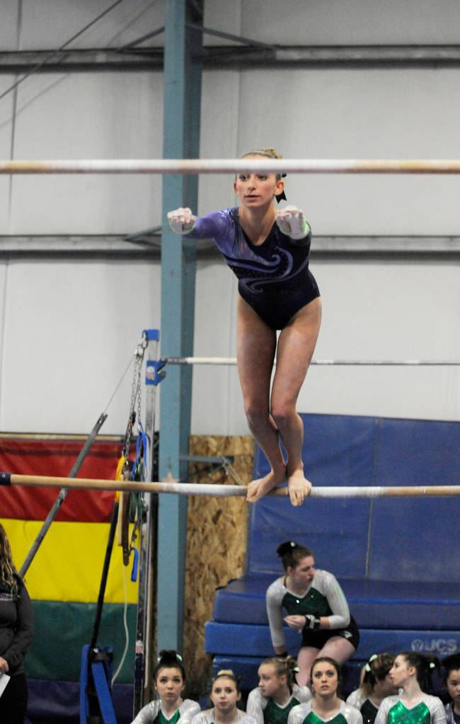 Tumbling together: Trio of Sequim athletes find solidarity, success in cross-peninsula gymnastics squad
