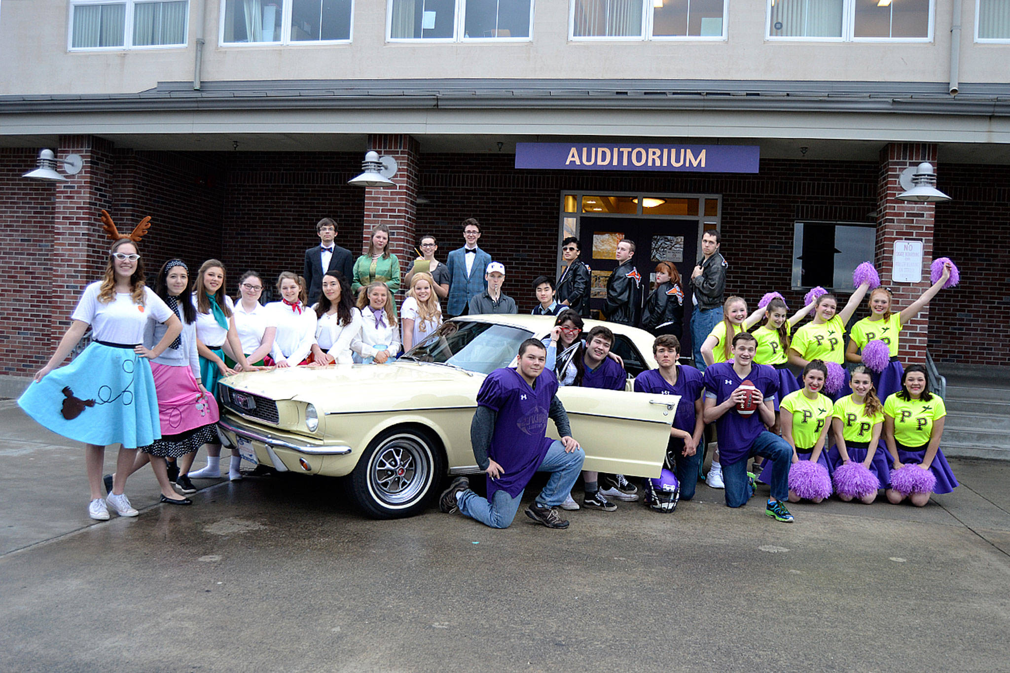 Sequims Senior Class Play Be True to Your School parodies 1960s high schools in this fun show for all-ages. It runs Jan. 31-Feb. 3 with proceeds supporting the high school seniors annual ball and graduation. Sequim Gazette photo by Matthew Nash