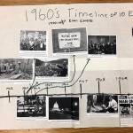 Helen Haller Elementary student Evan Cisneros created a timeline of key civil rights events during the 1960s. Submitted photo