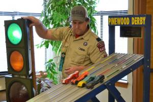 Adults take the wheel at first pinewood derby event