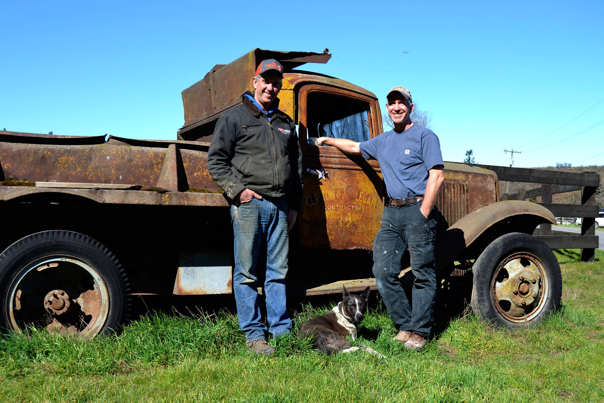 Troy and Ben Smiths Maple View Farm continues to work with local farms and agencies to promote water conservation. In the last 17 years, irrigators with help from the Clallam Conservation District piped more than 62 miles of irrigation ditches in the area reducing their diversions of Dungeness River water by almost half. Sequim Gazette photo by Matthew Nash