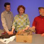 The Tin Woman is a modern drama that explores the lives of a heart transplant donor and ghost, Jack, (Edwin Anderson III, left) his mother Alice (Sara Nicholls) and his father Hank (Joe Schulz) and how their lives are changed after the transplant. Sequim Gazette photo by Erin Hawkins