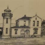 Works by Steve Vogel tend to be nautical such as Fort Casey Lighthouse. Image courtesy of Steve Vogel