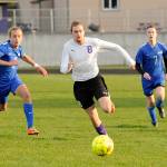 Liam Harris breaks free from Olympic defenders for a score in the Wolves 9-0 win on April 10, giving him 11 for the season. Harris is on from tying and two from breaking Kai Antrims school record for career goals (40). Sequim Gazette photo by Michael Dashiell