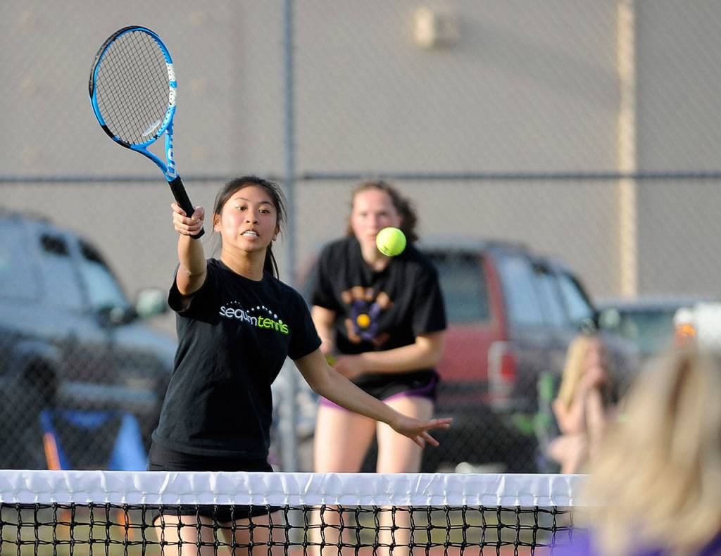 Girls tennis: NK hands SHS squad first losses of season