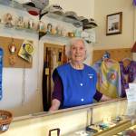 Lorelle Agostine, 90, continues to serve the Sequim-Dungeness Hospital Guild Thrift Shop after nearly 30 years. This year, she serves as one of the Sequim Irrigation Festivals Honorary Pioneers and hasnt missed a parade since moving here in 1951. Sequim Gazette photo by Matthew Nash