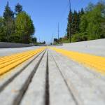 Road crews reopened McDonald Creek Bridge around 1 p.m. May 1 after paint dried on Old Olympic Highway. Sequim Gazette photo by Matthew Nash
