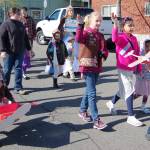 Youths dressed in costumes march with Sequim Irrigation Festival Royalty and parents at last years Kids Parade in Downtown Sequim. This years parade begins at 9 a.m. Saturday, May 5. Sequim Gazette file photo by Erin Hawkins