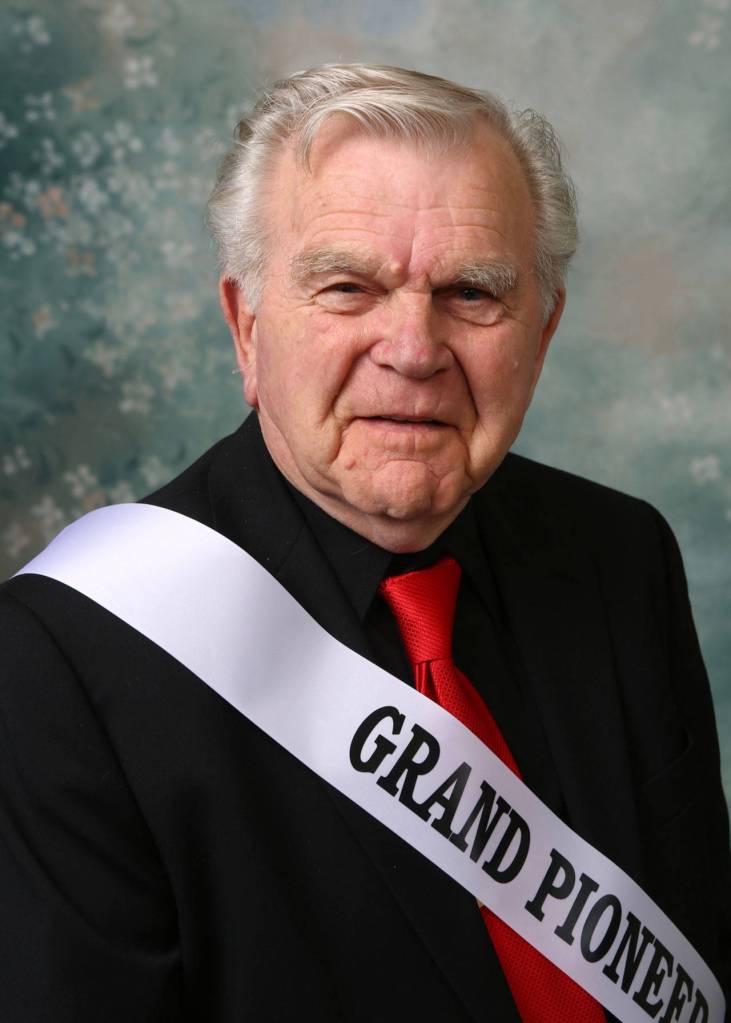 Art Rogers will be honored at this years Logging Show as its Honorary Pioneer. He was a Grand Pioneer for the 2015 Sequim Irrigation Festival. Photo by Ernst-Ulrich Schafer