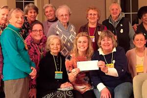 Milestone: P.E.O. gives grant to PC nursing student
