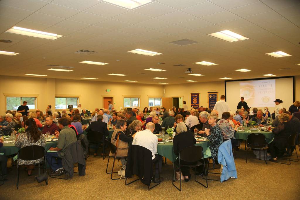 The Sequim Sunrise Rotarys annual dinner raised more than $30,000 for local causes. Photo by Ernst-Ulrich Schafer