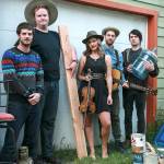 Chandra Johnson (center) and the Homeschool Boys, including Joey Gish, left, Hadyen Pomeroy, David Rivers and Curry Winborn are a mixed group of Port Angeles and Sequim natives that will perform at the Juan de Fuca Festival on May 25 and 26 in Port Angeles. Submitted photo