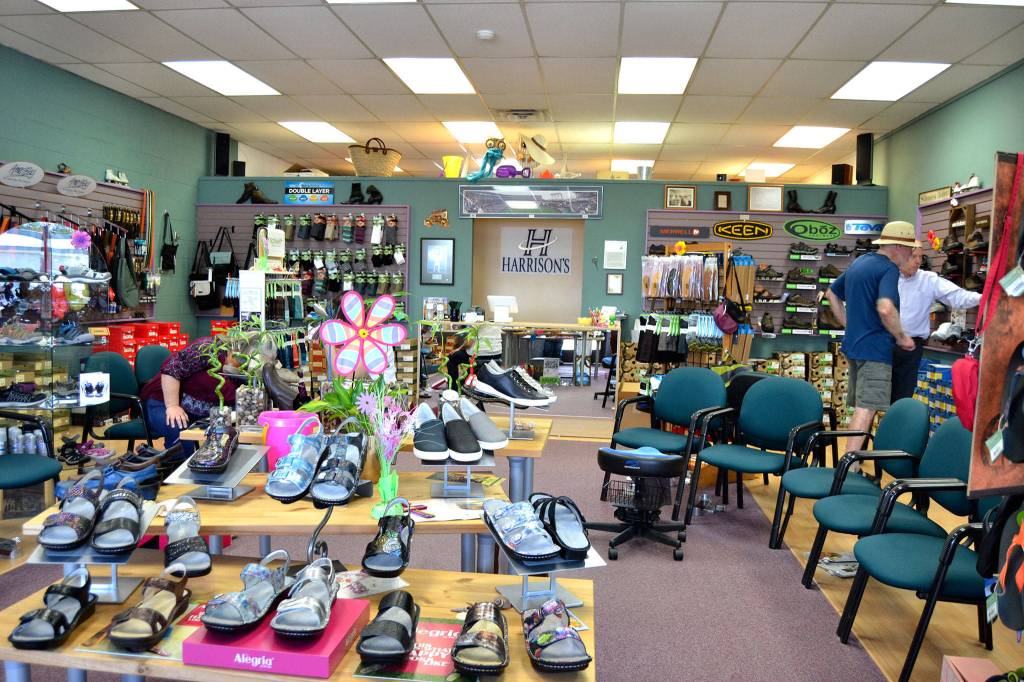 Harrisons Comfort Footwear, 609 W. Washington St., celebrates 18 years in operation 9:30 a.m.-5 p.m. Thursday and Friday, May 31, and June 1, and 9:30 a.m.-4 p.m. Saturday, June 2. Sequim Gazette photo by Matthew Nash