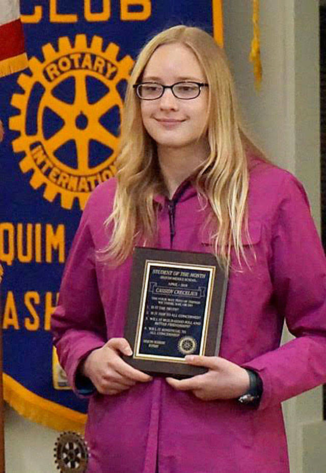 Milestone: Crecelius gets Sequim Sunrise Rotary honor