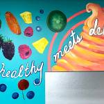 Freelance artist Melissa Klein has produced artwork for a variety of small, local businesses in Sequim, including a mural for the Riggs family-owned frozen yogurt shop Sweet Spot Sequim, Inc. Submitted photo