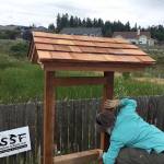 Informational kiosks were built during the Sequim Service Fest for placement around the City of Sequim. Photo courtesy of Lee Allem