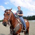 At home on horseback: Amelia Hermann is a state rodeo champ at 14