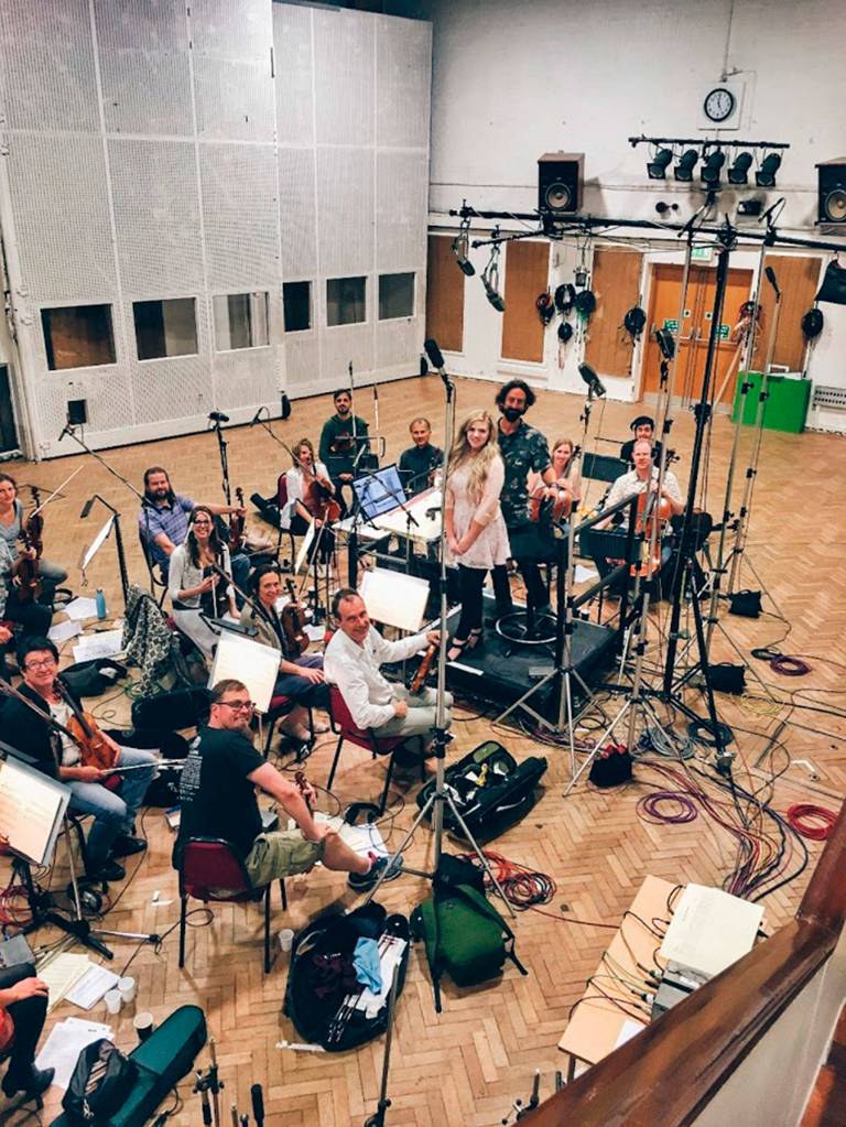 Jennifer Thomas recently recorded strings with the English Session Orchestra at Abbey Road Studios for her new album The Fire Within. It releases late August/early September and features 10 tracks that Thomas said includes some of her most personal work to date. Photo courtesy of Jennifer Thomas