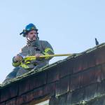 Old Olympic Highway roof fire quickly extinguished
