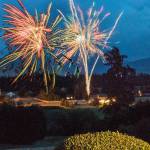 Bob Lampert compiles a few photos over a 20 minute span looking down into the City of Sequim from the Woodland Heights on the Fourth of July.