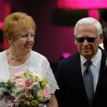 Kathy Barnes and Ross Hamilton exchange vows on July 1 in Sequim. Submitted photo