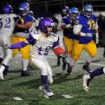 Kyler Rollness racked up 494 yards and four touchdowns as a junior in 2017. Sequim Gazette file photo by Michael Dashiell