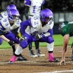 Senior Johnnie Young (52) anchors a Sequim line this fall. Young was named an all-Olympic League offensive lineman (second team) and an all-league first team linebacker on defense. Sequim Gazette file photo by Michael Dashiell