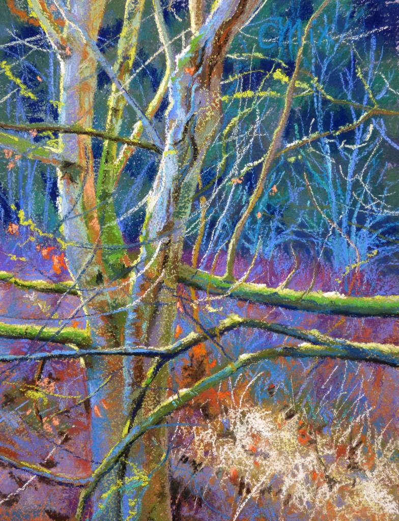 Catherine Mixs Electric Tree pastel over watercolor is one of many landscape paintings Mix she will offer at this years ARTfusion show and sale. Submitted photo                                Catherine Mixs Electric Tree pastel over watercolor is one of many landscape paintings Mix she will offer at this years ARTfusion show and sale. Submitted photo