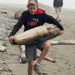 Campers get some time to explore Ruby Beach last week. Submitted photo