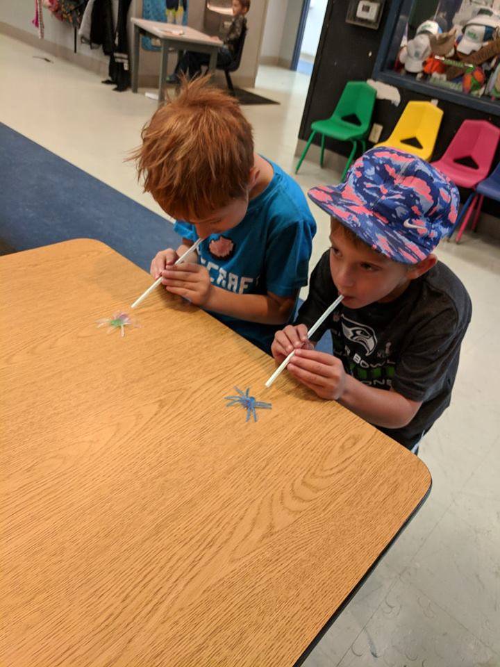 Boys & Girls Club campers compete in spiders races during Goosebumps week. Submitted photo
