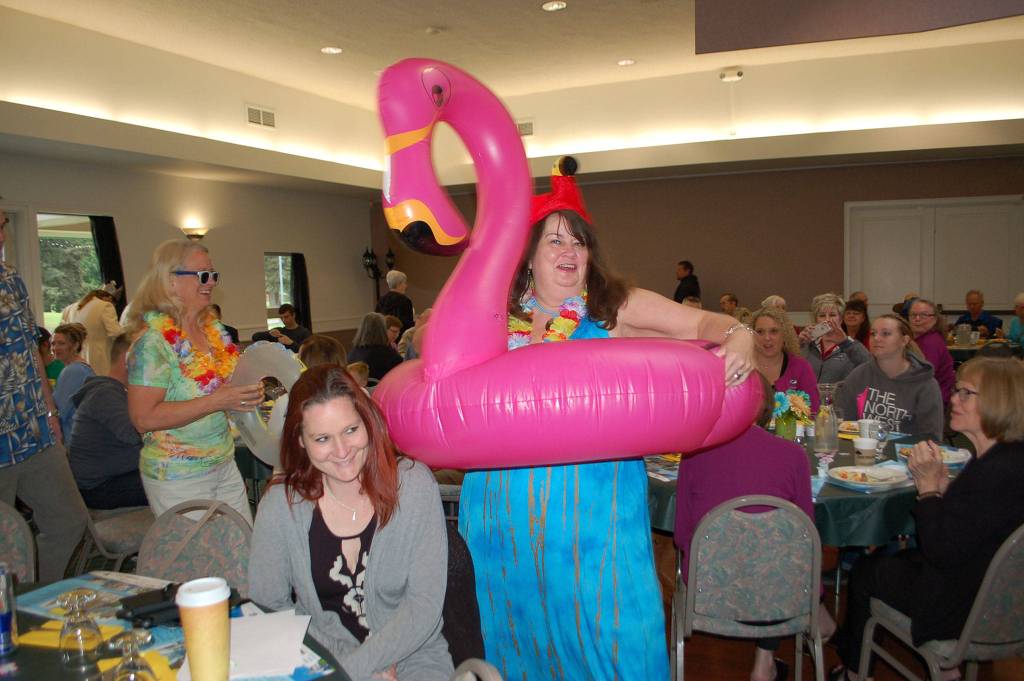 Shelli Robb-Kahler participates in the 2018 Irrigation Festival Crazy Days Breakfast parade with Chamber members in May. Sequim Gazette file photo by Erin Hawkins