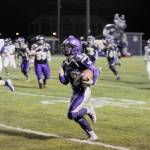 SHS punt returner Kyler Rollness races 60 yards for a score in the third quarter of the Wolves 20-0 win over North Mason on Sept. 21. Sequim Gazette photo by Michael Dashiell