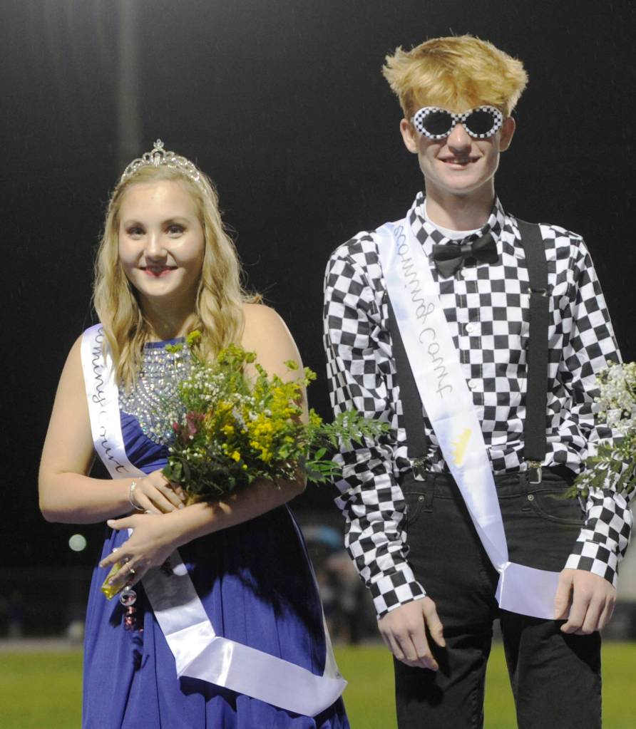 Sequim High Schools 2018 Homecoming Junior Class Royalty includes Bryce Cameron and Kaylee Dunlap. Sequim Gazette photo by Michael Dashiell