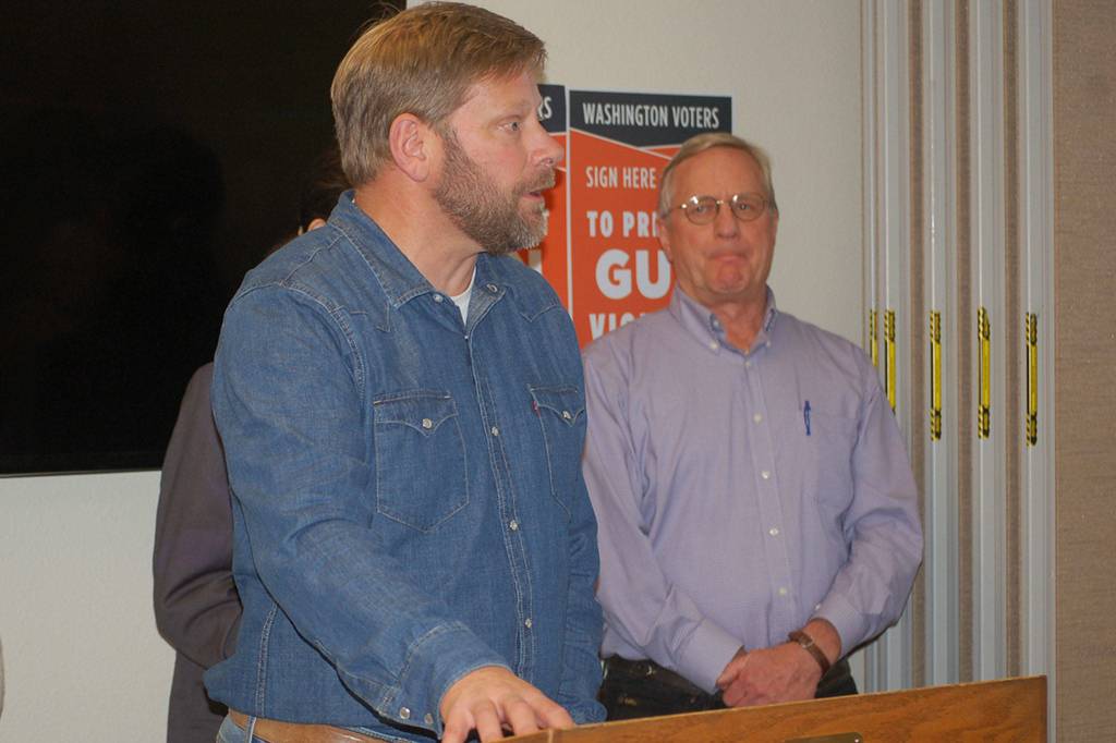 Gun reform supporters gather at Sequim Library