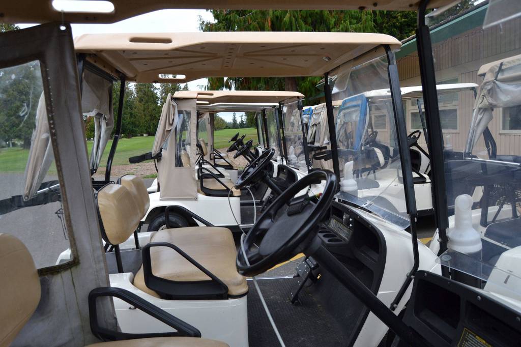 Organizers of Sunlands Discover Golf Day open up the course starting at 9 a.m. Saturday, Oct. 6, with free green fees for the first 100 golfers. Sequim Gazette photo by Matthew Nash