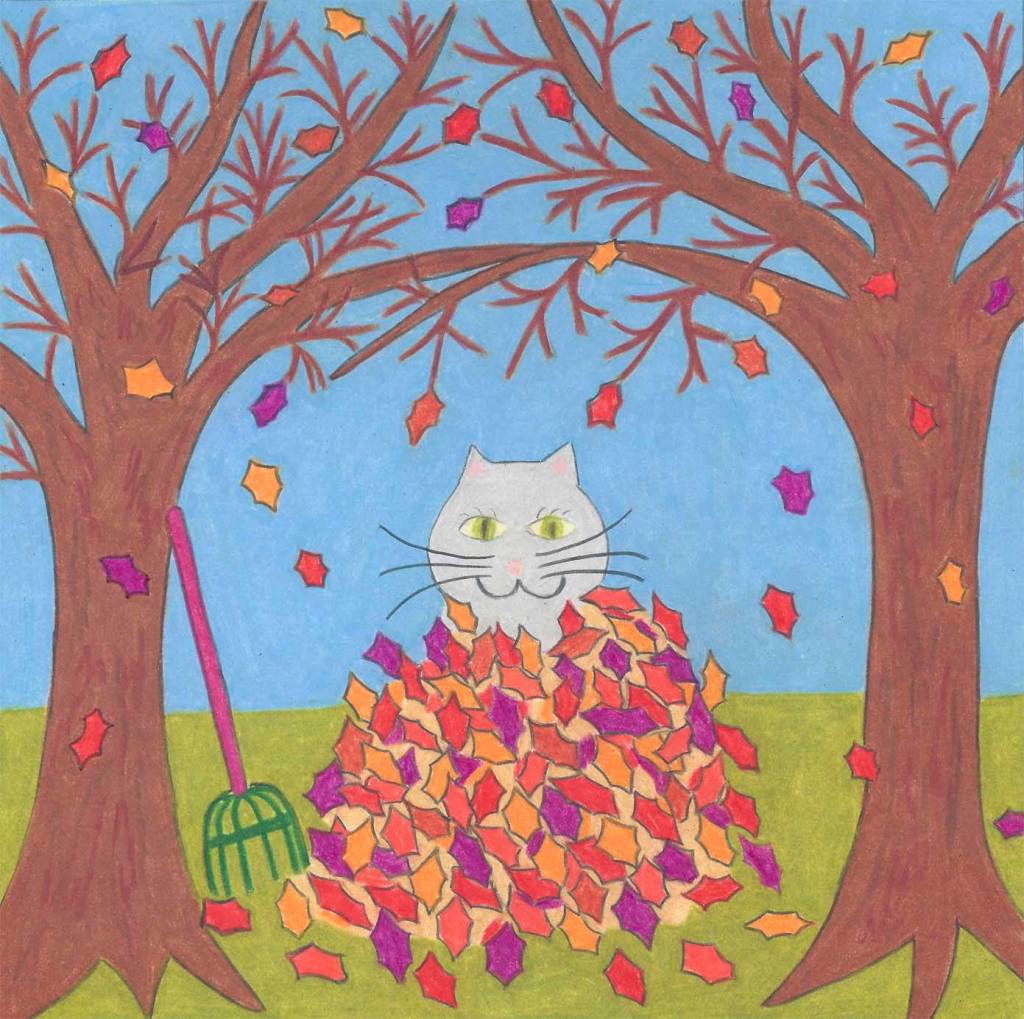 Pile O Leaves by Jean Wyatt a featured artist at Forage Gifts & Northwest Treasures. Submitted art