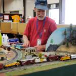 Dave Anderson with the North Olympic Peninsula Railroaders runs a train during the Clallam County Fair in August. Sequim Gazette file photo by Michael Dashiell