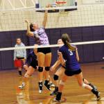 Sequims Arlene Law (23) and the Wolves battle North Kitsap on Oct. 11. Sequim Gazette photo by Matthew Nash                                Sequims Arlene Law (23) and the Wolves battle North Kitsap on Oct. 11. Sequim Gazette photo by Matthew Nash