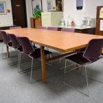 In the jury room in Clallam County Superior Court room No. 2, jurors must not discuss the case prior to deliberation. Notepads are kept out of the room, too, and jurors are encouraged not to investigate the defendant outside the courtroom or scene of the crime. Sequim Gazette photo by Matthew Nash