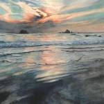 Evening at Realto Beach by Nancy Delgado