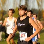 Sequim High senior Alec Shingleton rebounds from a mid-season injury to place 29th overall at last weeks Olympic League final. Sequim Gazette photo by Michael Dashiell