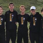Sequim Highs boys tennis district qualifiers include, from left, Thomas Hughes, Blake Wiker, Liam Payne, Damon Little and Raymond Lam. Submitted photo