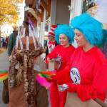 Marissa Santjer (Thing 1) and Anna Santjer (Thing 2) hand out candy during last years Merchant Trick or Treating event downtown last year. The event continues this year from 3-5 p.m. Wednesday, Oct. 31. Sequim Gazette file photo by Erin Hawkins