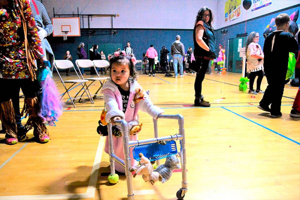 Nation Blackcrow of Port Angeles was a hit at the Carroll C. Kendall Unit Boys & Girls Club in Sequims Halloween Bash last year where she won the costume contest as a crazy cat lady. The club hosts its event again this year from 6-9 p.m. on Saturday, Oct. 27. Submitted photo