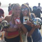 The mother daughter surfing duo, Gemma Davis, left, and her mother Melissa Davis, have earned high rankings in surf competitions along the West Coast. Gemma says traveling to a surf competition with her mom is like a girls weekend. Submitted photo