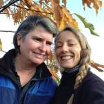 Chris Kresa, left, and Felicia Mueller bring the organically-grown chestnut to Sequim. Submitted photo