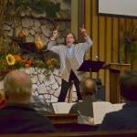 Louise Pluymen takes over as the new director of the Sequim Community Christmas Chorus following a move of long-time director Gary McRoberts. Pluymen says she appreciates everyones enthusiasm from all skill levels. Sequim Gazette photos by Matthew Nash